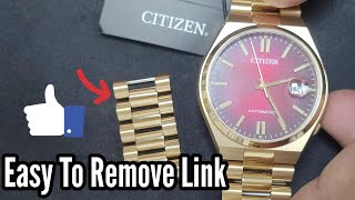 How To Remove Link CITIZEN Watch Automatic TSUYOSA