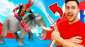 ¡Spiderman ayuda a los animales! Taller de reparaciones para coches