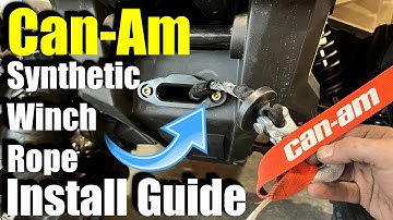 Can-Am Outlander Synthetic Winch Rope Install step-by-step guide