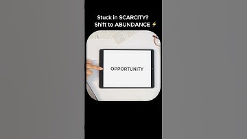 The Mindset Shift You Need: Scarcity vs. Abundance #manifestation #productivity #motivation
