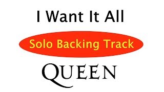 Queen - I Want It All | Solo Backing Track |