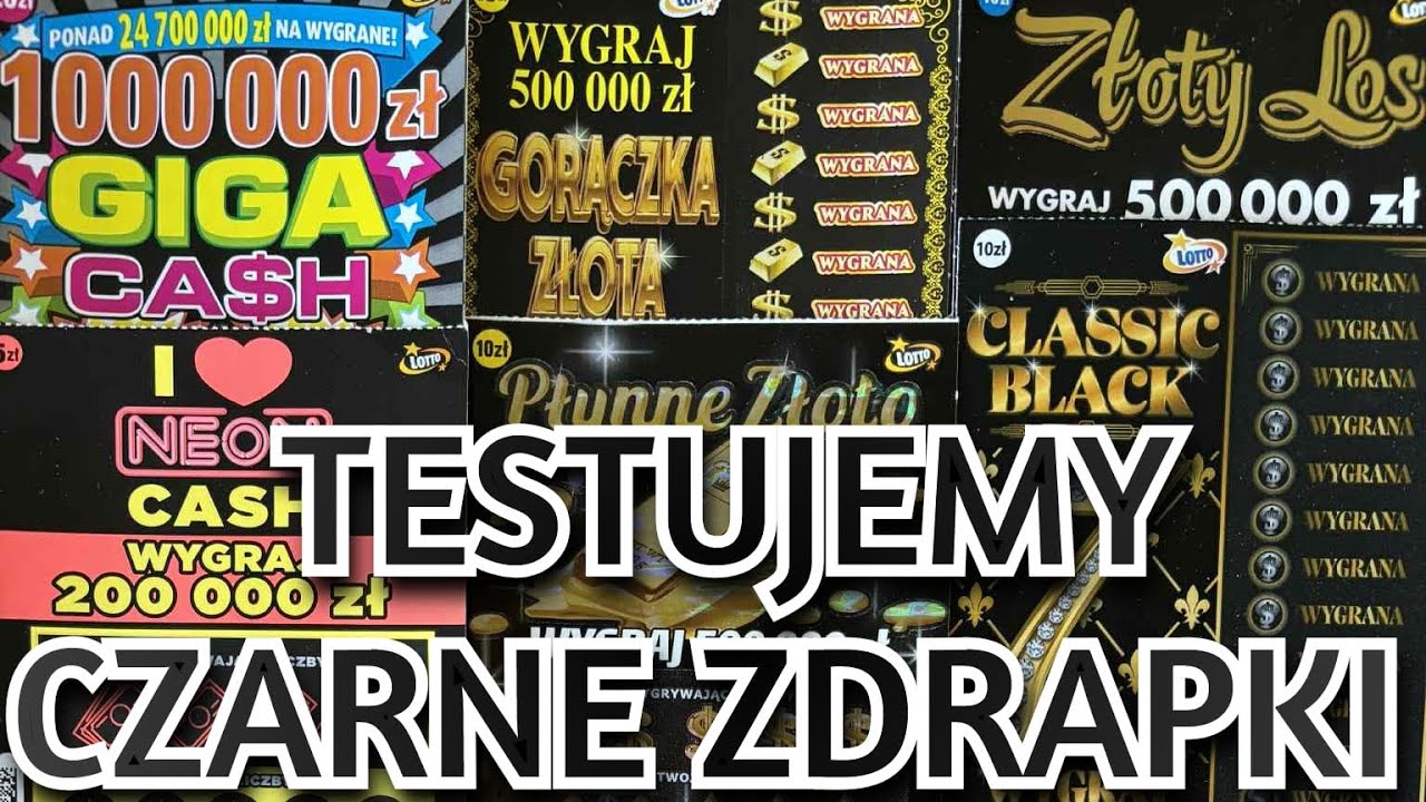 Test czarnych zdrapek 🖤 zdrapki ociekające złotem 💛 jak się spisały? Przekonajcie się! 🥰 #lotto 