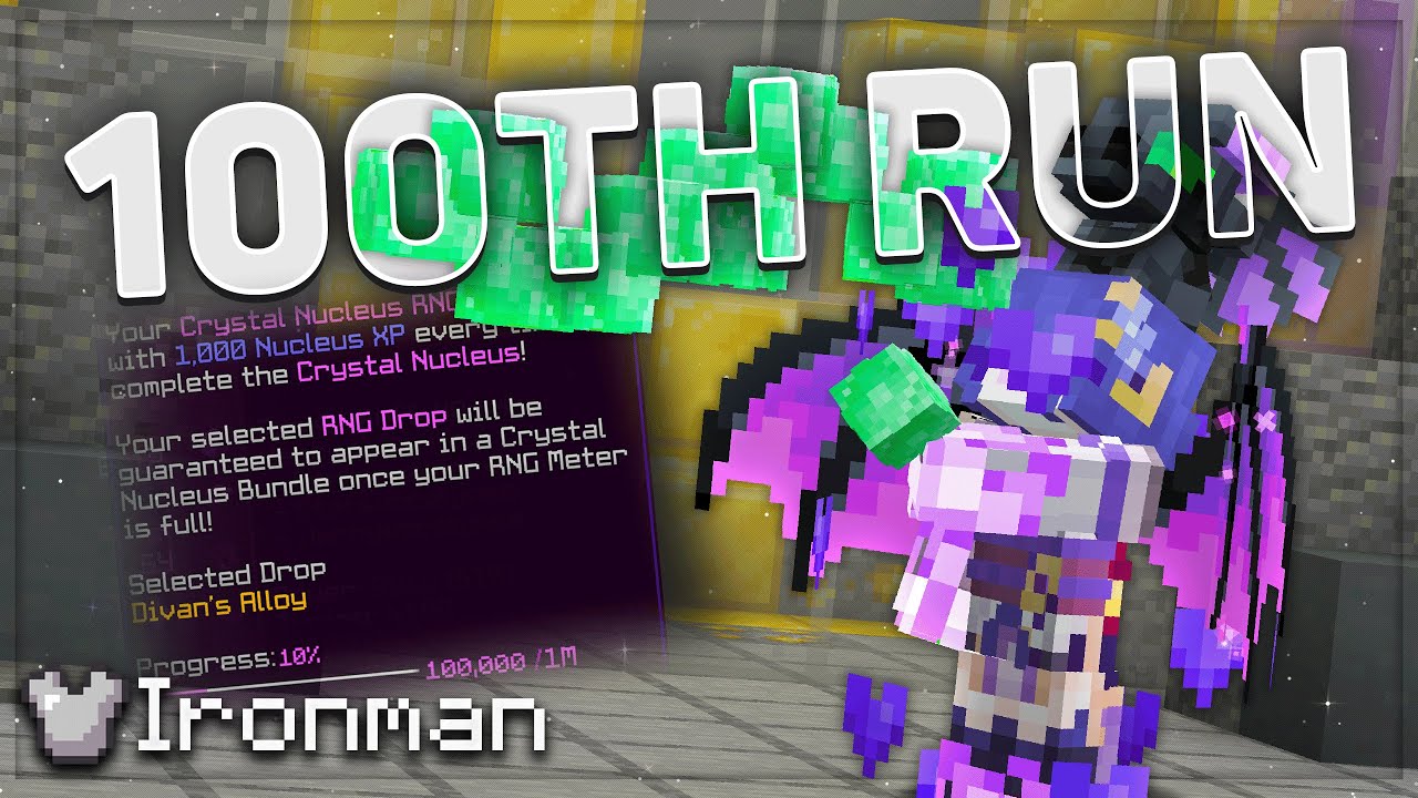 I've Done Over 100 NUCLEUS RUNS in Hypixel Skyblock Ironman #37