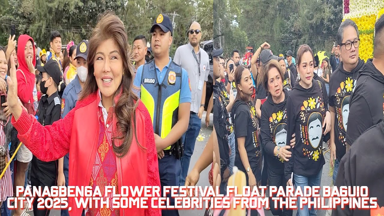 PANAGBENGA FLOWER FESTIVAL FLOAT PARADE BAGUIO CITY 2025, WITH SOME CELEBRITIES FROM THE PHILIPPINES