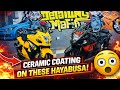 PROTECTING LEGENDS🗿| CERAMIC COATING ON 2 HAYABUSA 🏍️ |@Labocosmetica | @RaceDynamicsLucknow 