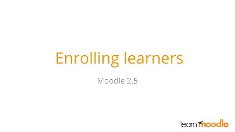 Enrolling learners