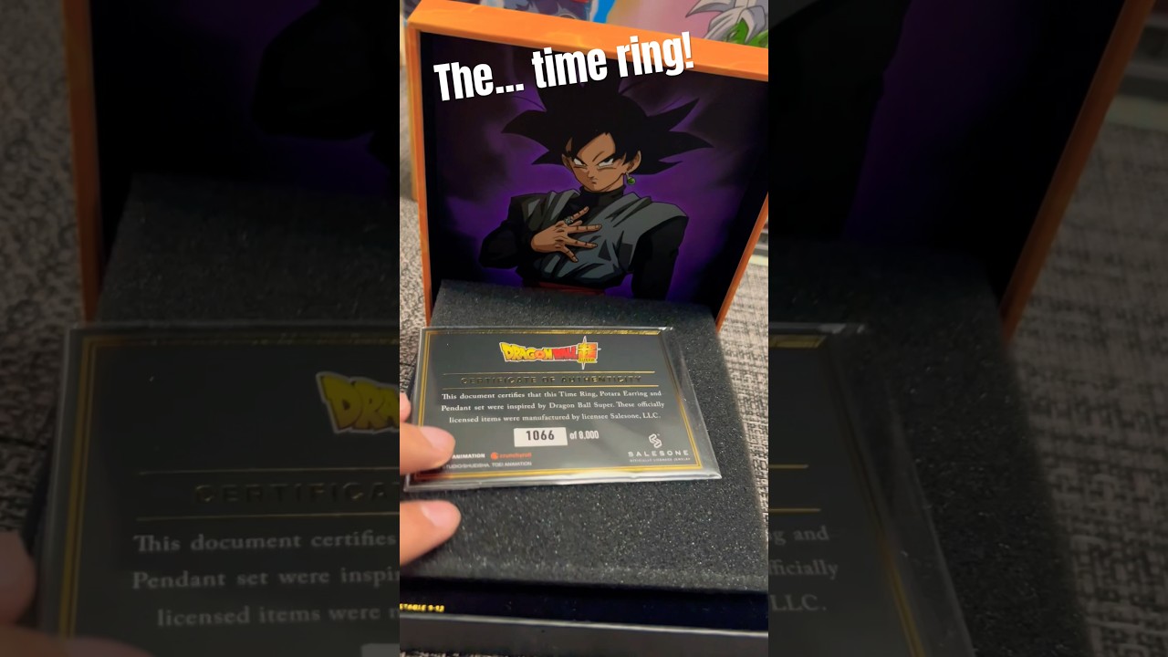 Goku black time ring and potara 