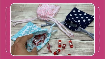 Easy Drawstring Pouch- Day 4 of 12 Days of Last Minute DIY Gifts