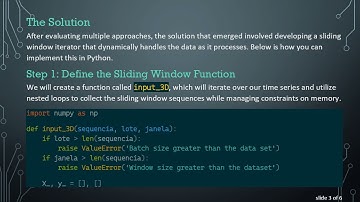 How to Produce Chunks of Sliding Windows While Iterating Over a Time Series in Python
