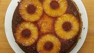 Gâteau à l'Ananas bien caramélisé كيكة الأناناس بالكراميل