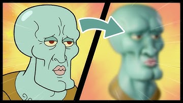 HOW I TURN HANDSOME SQUIDWARD IN 3D WITH ZBRUSH (From SPONGEBOB SQUAREPANTS)