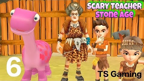 Scary teacher stone age gameplay part 6 walkthrough(ios Android)#scaryteacher3d#youtubepartner#scary