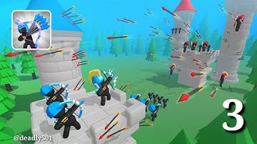 Merge Archer - Castle Defense - Gameplay Walkthrough Part 3 - Casual Game To Play (iOS, Android)