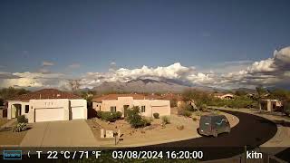 Timelapse of 2024 March Rainfall Over Catalinas, Tucson AZ