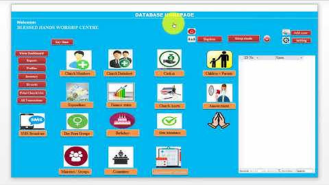 A Church Management System in MS ACCESS VBA