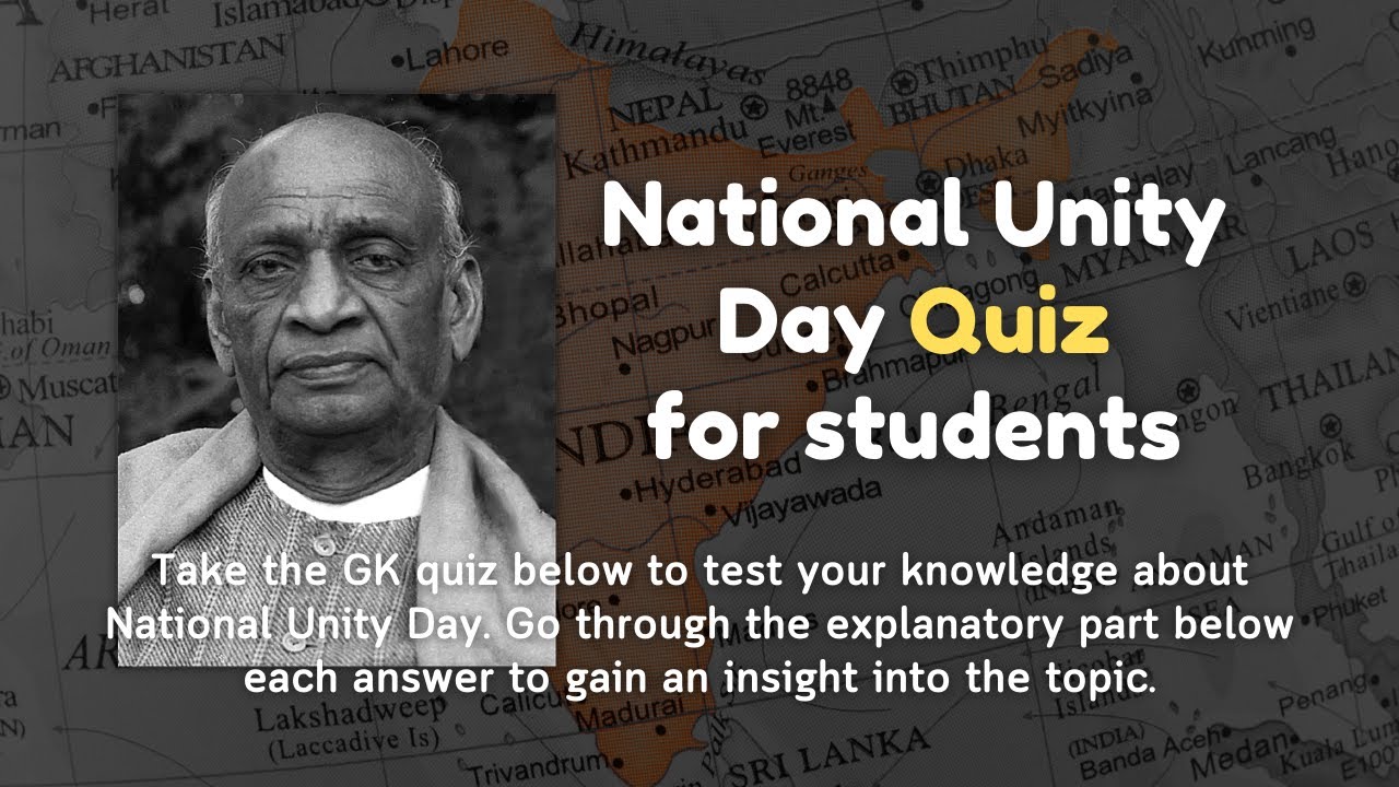 Rashtriya Ekta Diwas | National Unity Day GK Quiz - Shikshapress