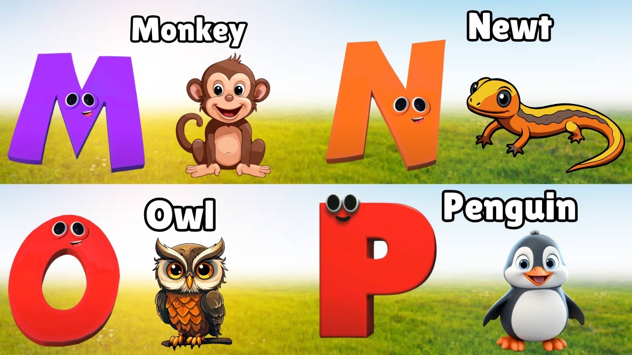 Alphabet Animals Song | Learn the ABC Alphabet Animals Song for Kids ...