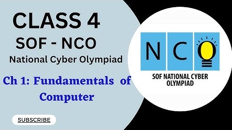 Class 4/ SOF-NCO/Ch 1- Fundamentals of Computer
