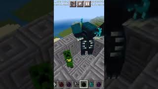 Warden Vs Hydrogen Creeper Test!! #shorts #warden #creeper #minecraft lol