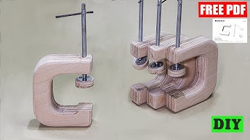 GreenSaw G-Clamps - How to Make C-Clamps, Homemade and Easy DIY  [4K]