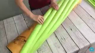 THOUSANDS of people have pinned her pool noodle decor idea and you will instantly see why!