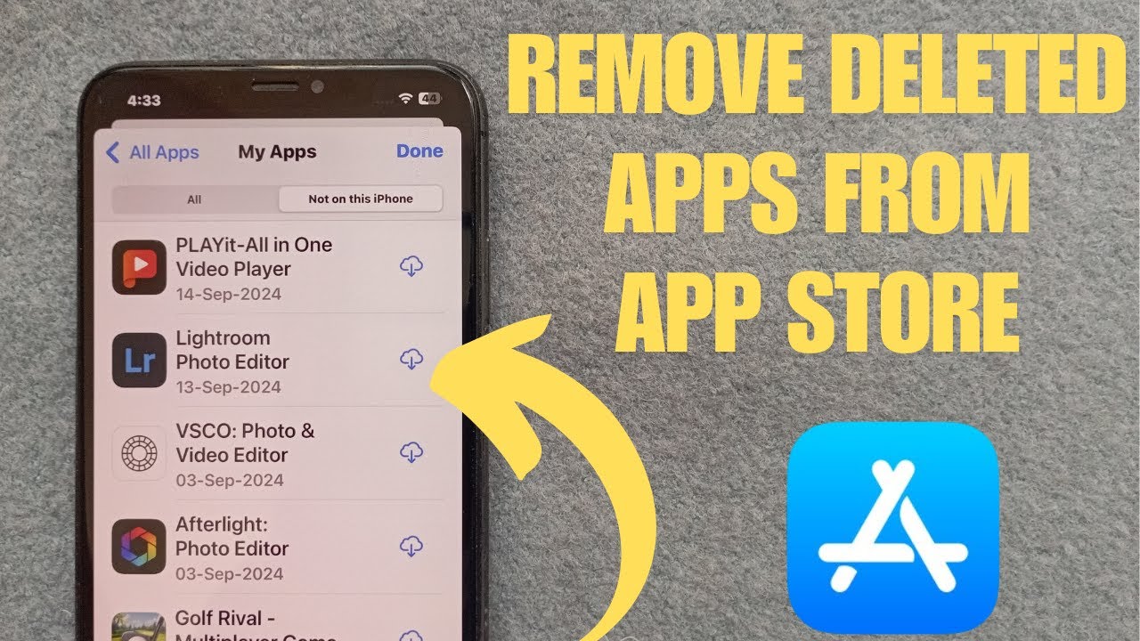 HOW TO REMOVE APP FROM APP STORE HISTORY visual data 2