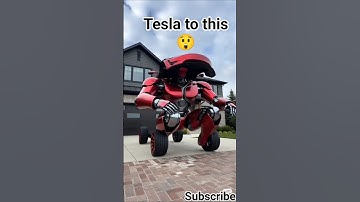 Tesla Transform to Gaint Robot Ai Edits