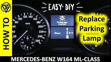 Mercedes ML350 W164 Front Left Parking Lamp Bulb Replacement - DIY ML280 ML300 ML320 GL320 GL350