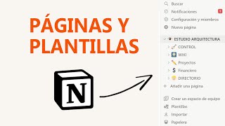 Creación de páginas y plantillas en Notion