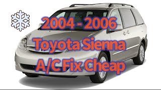 2004 - 2006 Toyota Sienna A/C Relay | Diagnostic | Cheap fix!!