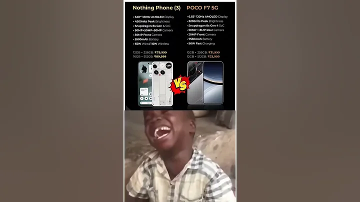 Nothing Phone 3 vs POCO F7 🤔 #theoptictrainer