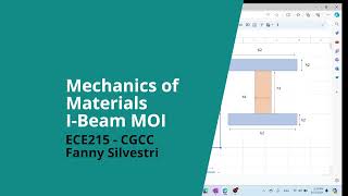 ECE215 I Beam MOI