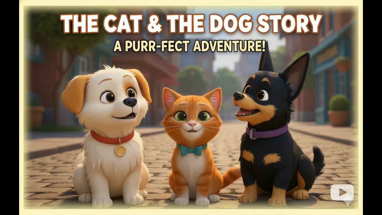 The Cat and the Dog Story | Moral Story for Kids |English Kids Story | Bedtime Story for Kids