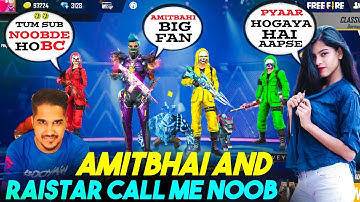 Amitbhai call me noob😤 आजा 1 vs 4 मैं !!😎