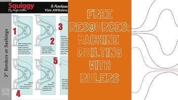Free Quilting with Rulers Downloadable Resource Sheets by Angela Walters