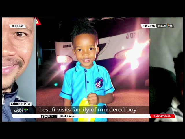 Ditebogo Junior Phalane | Gauteng Premier Panyaza Lesufi visits family of murdered 5-year-old boy class=