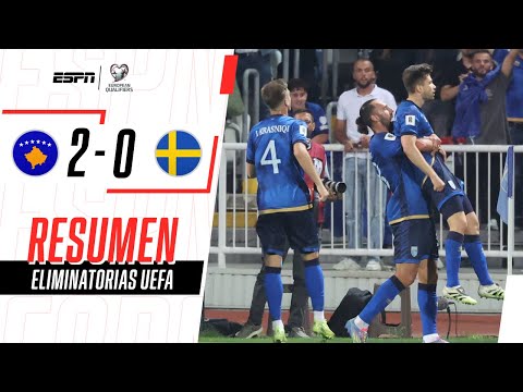 KOSOVO DOMINÓ ANTE SUECIA Y COSECHÓ SU PRIMERA VICTORIA | Kosovo 2-0 Suecia | RESUMEN