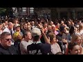 Manchester crowd sing Oasis song after minute's silence