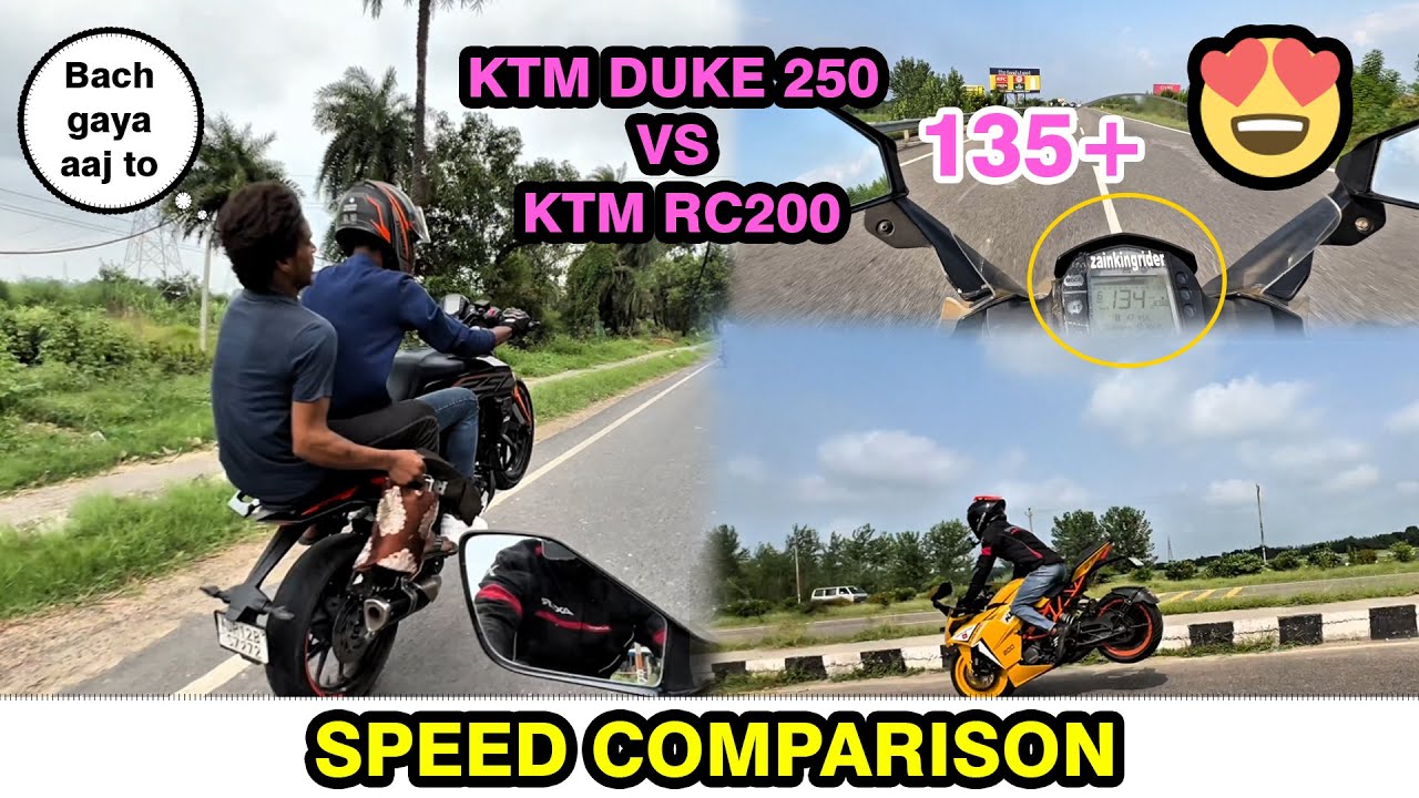 KTM RC200 vs KTM Duke 250 Speed Test | Ultimate Acceleration & Top Speed Comparison 🏁