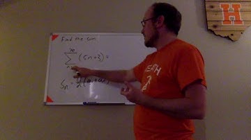 Arithmetic Series: Finding the Sum From Summation Notation