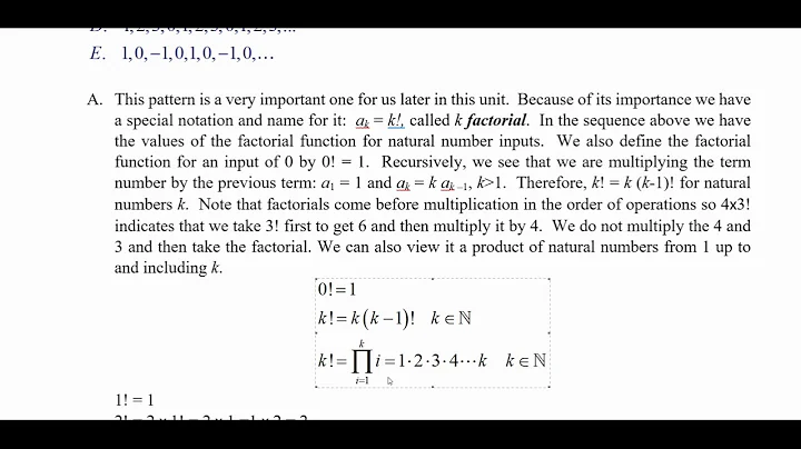 Calculus 10.6 More Pattern Recognition in Sequences