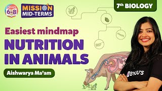 Easiest Mind Map for Nutrition in Animals Class 7 Science Chapter 2 | BYJU'S - Class 6