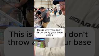 This is why you NEVER Throw away your base cards!  #cardshow #sportscards #shorts