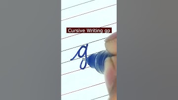 How to write small letter gp | Cursive writing a to z #cursivewriting #handwriting  #shorts