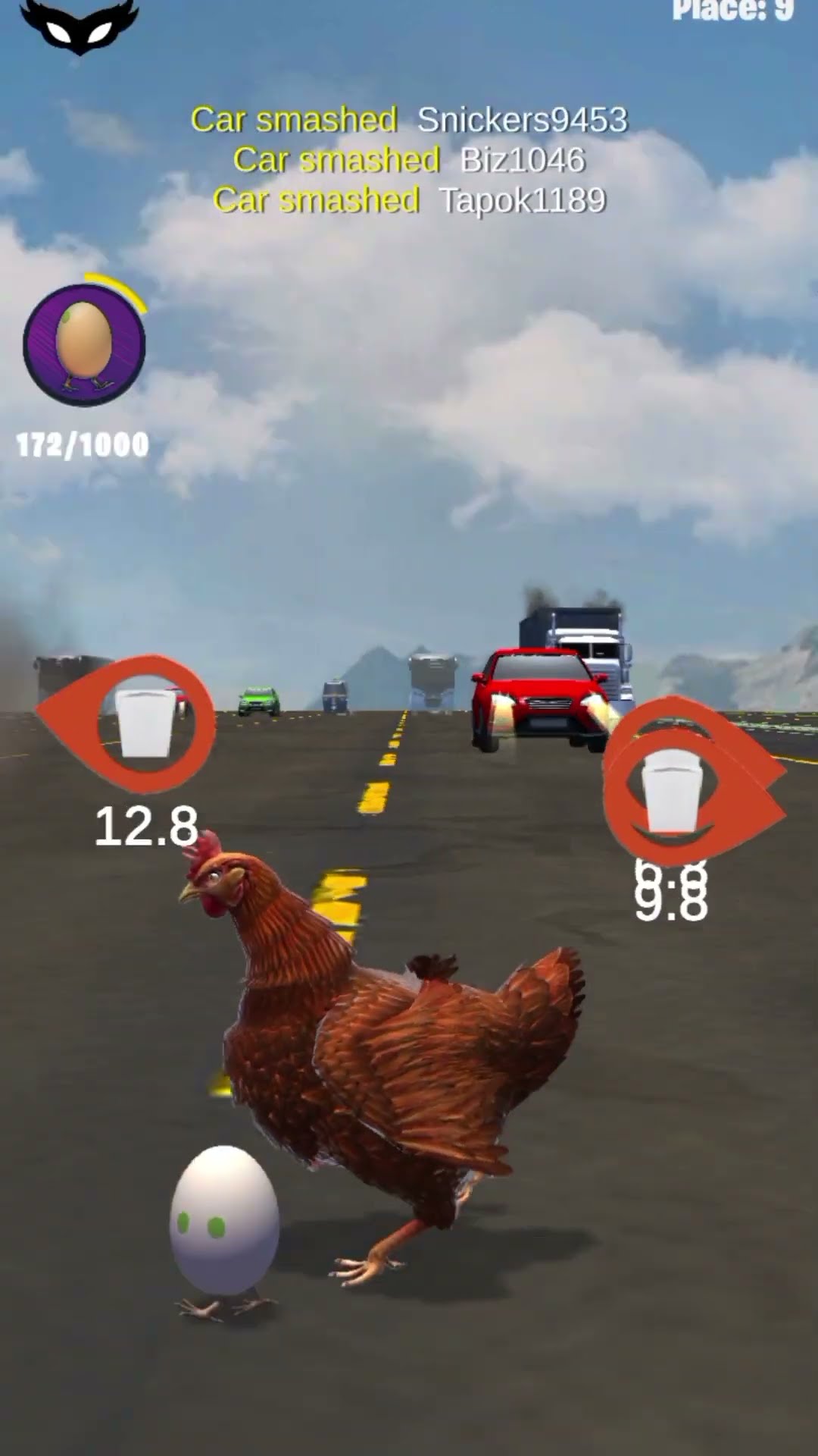 crossy road chicken game