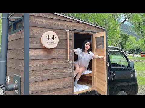 びしょ濡れ湖入水 軽トラ薪ストーブサウナ 水着福袋 / Dive into the lake, Light truck sauna, Swimsuit lucky bag.