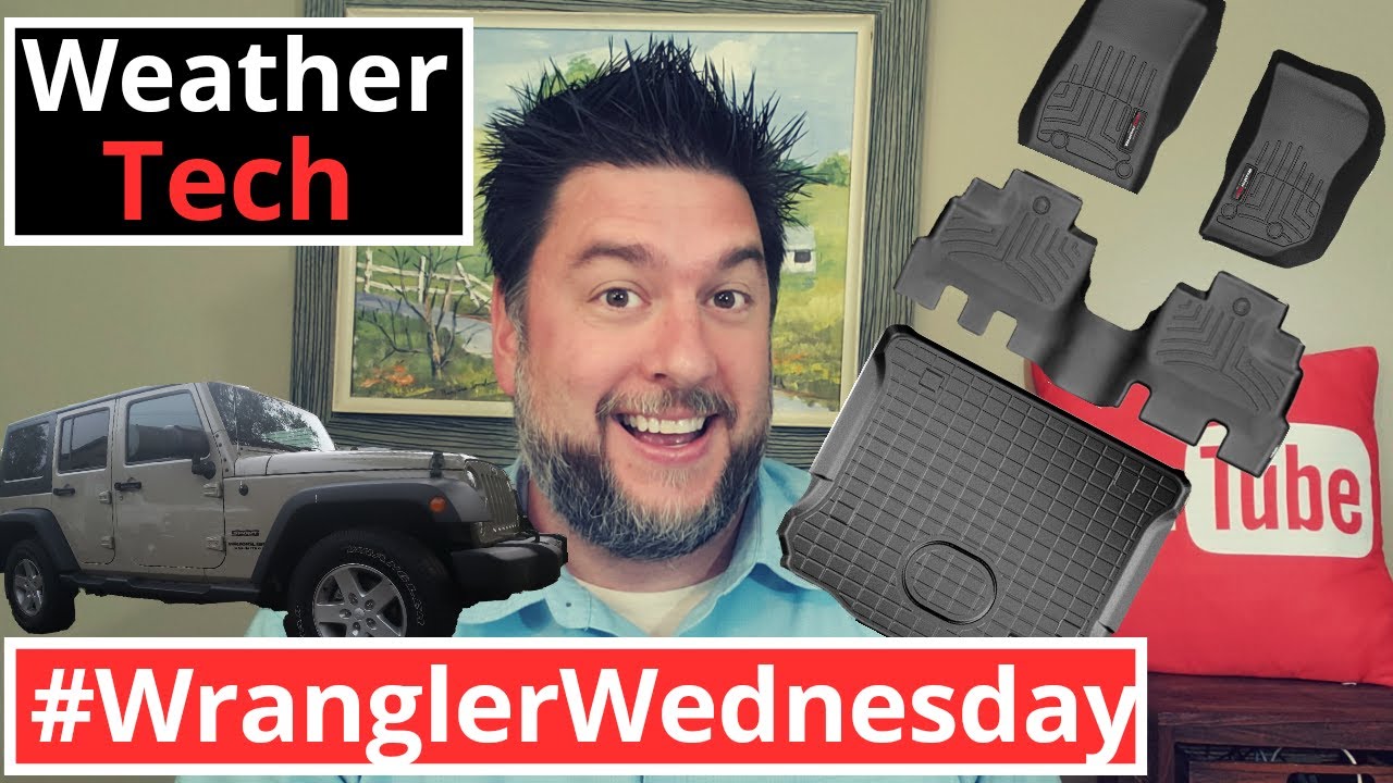 WeatherTech floor mats review: #JEEP front, back, and cargo area.  #WranglerWednesday [205] - YouTube