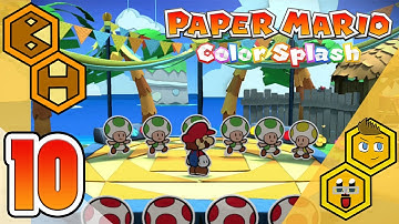Toad and go Seek - Paper Mario Color Splash Gameplay Part 10 - Brohive