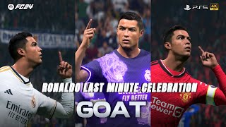 EA FC 24 | CR7 Last-Minute Celebration With Every Team He Played For | PS5™ 4K 60FPS
