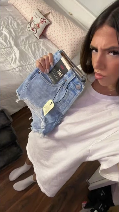 TRYING ON NEW LEVIS SHORTS #shorts #levis #tryonhaul